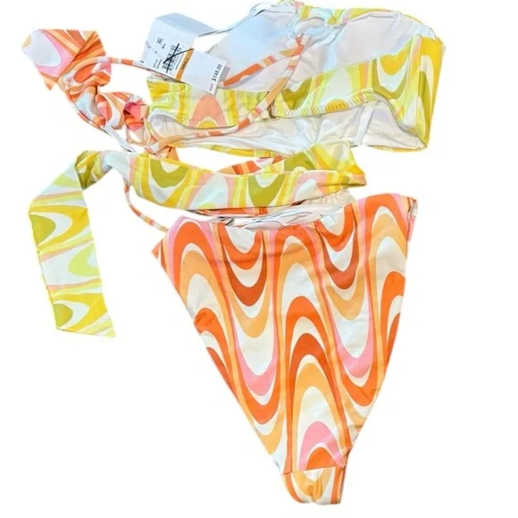 Becca‎ Whirlpool Margot High Neck Halter One piece Small Swimsuit